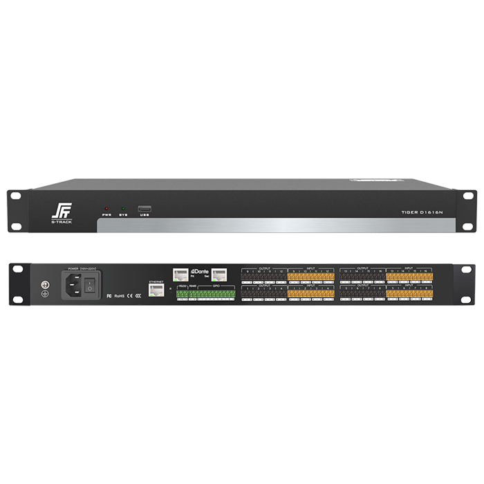 Dante 16 in 16 Out Network Processor Audio