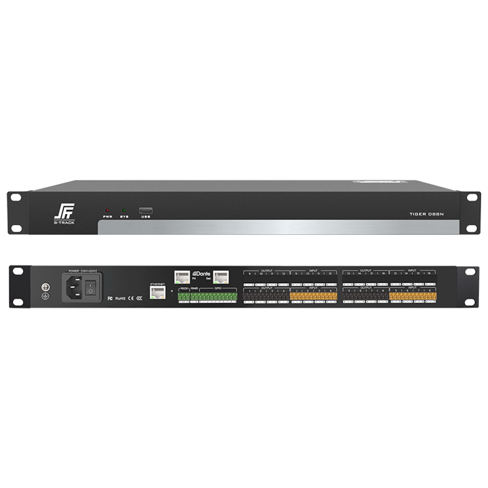 Dante 8 in 8 Out Network Processor Audio